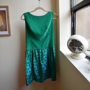Kelly Green Vintage Dress Size Small